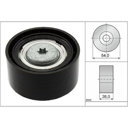 Ina Idler Pulley Smooth Oem, Fp06721 FP06721